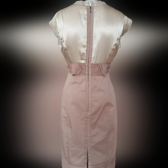 Nougat London Taupe/Brown Silk/Cotton Dress Size 2 - Picture 7 of 13
